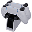 EXE Playstation 5 Dual Controller Charger - sort/hvid