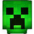 Minecraft Creeper lampe - grøn