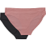 VRS dame 2-pak tai trusser str. L - sort/pink