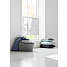 DEBEL Touch Split Plisségardin 140 x 160 cm - hvid