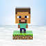 Minecraft Steve lampe - multifarvet