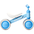 PUCH Pear løbecykel 4 hjul 2023 - blå