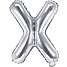 Folieballon 33 cm - X-bogstav - flere varianter - assorteret