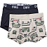 808 2-pak boxershorts str. 4 år - beige/blå