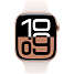 Apple Watch S10 GPS 46 mm M/L - Rose Gold Aluminium Sport Band