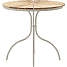 Kerteminde teak cafébord Sandy grey stel