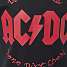 AC/DC T-shirt str. 98/104 - sort
