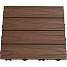 Hortus gulvflise 4-pak - teak