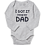 VRS baby body str. 86 - gråmeleret