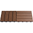 Hortus gulvflise 4-pak - teak