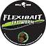 Flexibait Fat worm pellet - black chartreuse
