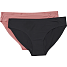 VRS dame 2-pak tai trusser str. L - sort/pink