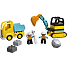 LEGO DUPLO Town Lastbil og gravemaskine på larvefødder 10931
