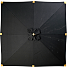 Calais parasol 3x3m - sort