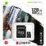 Kingston 128GB micSDHC Canvas Select Plus 100R A1 C10 Card+AD