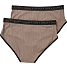 VRS dame 2-pak hipster str. XL - brun