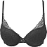 VRS dame push-up BH str. B90 - sort