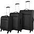 Global lightweight trolley 4 hjul 55 cm - sort