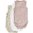VRS baby 3-pak body str. 86 - printet/hvid/gammelrosa
