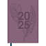 Kalender 2025 indbunden - lilla