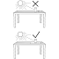 Carlton nonwood havebord - Sort/nonw