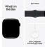 Apple Watch S10 Cell 42 mm M/L - Jet Black Aluminium Sport Band