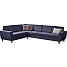 Rom Nordic vendbar hjørnesofa - navy