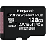 Kingston 128GB micSDHC Canvas Select Plus 100R A1 C10 Card+AD