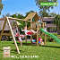 Jungle Gym Cubby inkl. swing, sand & grøn slide