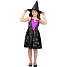 Halloween heksekostume med stjerner kostume str. 116