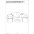 Locarno loungesæt - sort