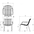 Messina loungestol - Terracotta