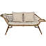 Lissabon loungesofa inkl. hynde - natur