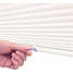 DEBEL Touch Split Plisségardin 120 x 160 cm - hvid