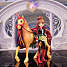 Unicorn academy Valentina & Cinder dukke og hest