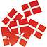 Salling strøflag 100-pak - Dannebrog