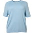 VRS dame strik T-shirt str. 48 - blå