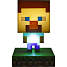 Minecraft Steve lampe - multifarvet