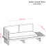Albir loungesofa - Akacietræ