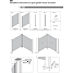 Nordic glashegn til alu stolper H: 100 x B: 100 cm klar glas