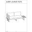 Albir loungesofa - Akacietræ