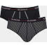 Sloggi herre 2-pak midi str. 2XL -  stribet