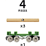 BRIO 33696 Togvogn med tømmer