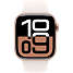 Apple Watch S10 GPS 42 mm S/M - Rose Gold Aluminium Sport Band
