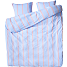 Salling sengetøj - stribet blå/rosa