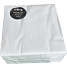 Salling ensfarvede servietter 33x33 cm 100-pak - hvid