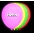Neonfarvede UV balloner 100 stk mix