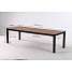 Canberra udtræksbord 100x 205/275 cm. Teak look