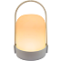 LED lanterne - hvid og taupe