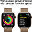 Apple Watch S10 Cell 42 mm - Gold Titanium Milanese Band